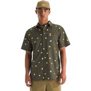 NEW TAUPE GREEN SIMPLE FLORAL PRINT