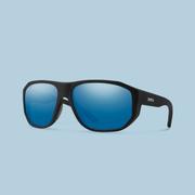 MATTE BLACK/CP GLASS POLARIZED BLUE MIRROR