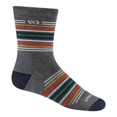 Wide Open Multi Stripe Midweight Micro Crew Sock Men's