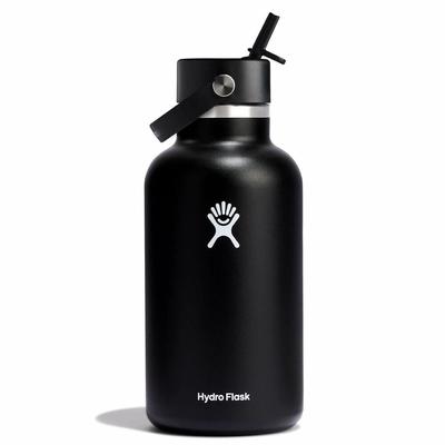 Hydro Flask 64Oz Wide Mouth Water Bottle with Flex Straw Cap