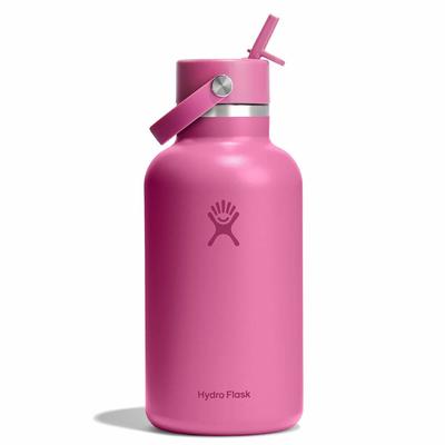 Hydro Flask 64Oz Wide Mouth Water Bottle with Flex Straw Cap