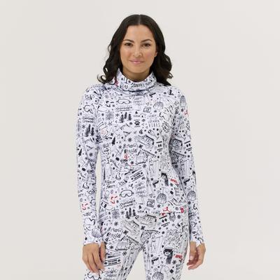 Krimson Klover Graffiti Turtleneck Women's