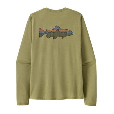 Patagonia Fitz Roy Trout Long-Sleeved Capilene Cool Sun Shirt Men's