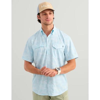 Huk Tide Point Printed Short-Sleeve Shirt Men's