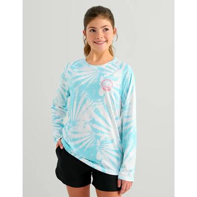 Huk Pursuit Printed Long-Sleeve Crew Top Kids'