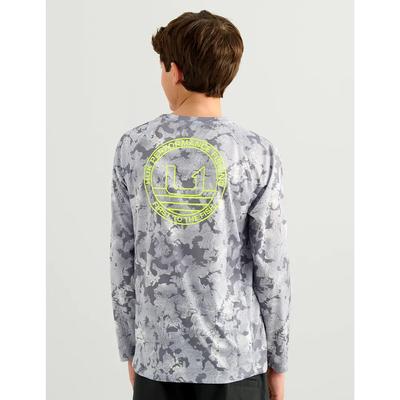 Huk KC Printed Pursuit Long-Sleeve Crew Top Kids'