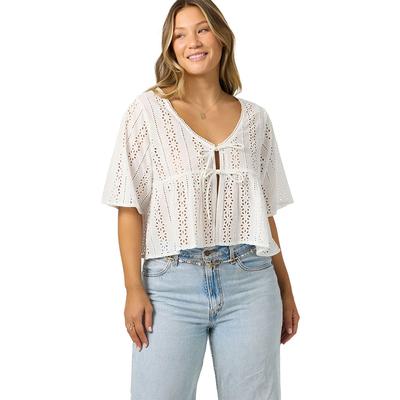 Oneill Loni Eyelet Short?Sleeve Top Women's