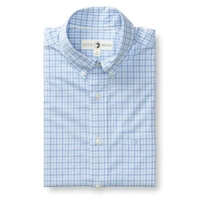 Duck Head Long-Sleeve Performance Poplin Sport Shirt Shaw Gingham