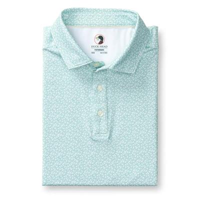 Duck Head Short-Sleeve Long Drive Performance Polo - Bay Floral