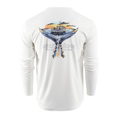 Grundens Tuna Tailscape Long-Sleeve Tech Tee