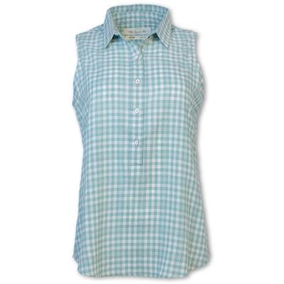 Purnell Sleeveless Gingham Checkered Shirt Men's