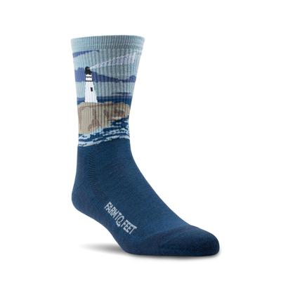 Farm To Feet Outdoor Trail Cape Light Targeted Cushion 3/4 Crew Socks