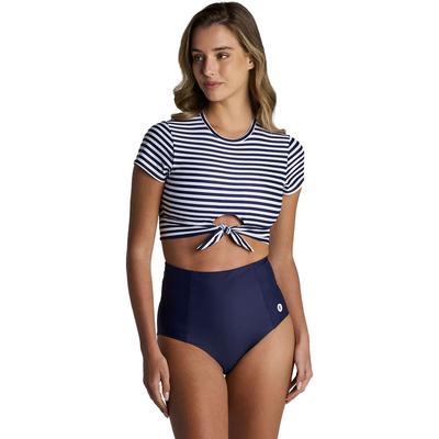 Coolibar Hibiscus Island Crop Swim Tee Women's