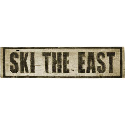 Ski The East Small Barnwood Sign