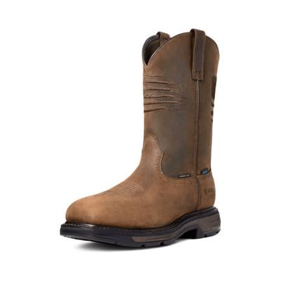 Ariat Workhog XT Patriot Waterproof Wide Square Toe Carbon Toe Work Boot Men's