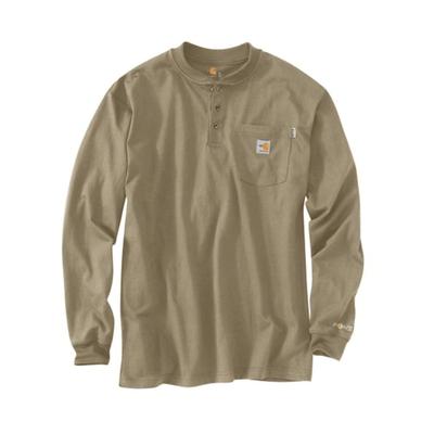 Carhartt Flame-Resistant Force Cotton Long-Sleeve Henley Men's