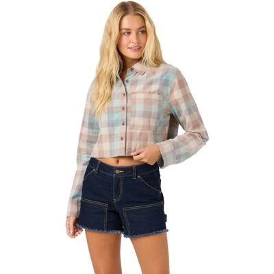 Oneill OG Pippa Cord Long Sleeve Crop Shirt Women's