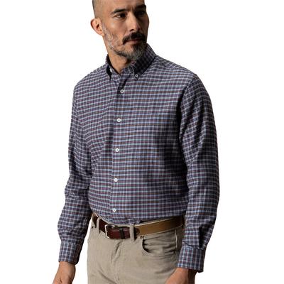 Duck Head Long-Sleeve Cotton Flannel Sport Shirt - Paxon Plaid Men's