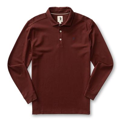 Duck Head Long-Sleeve Hanover Pima Cotton Pique Polo Solid Men's
