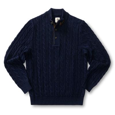 Duck Head Walcott Merino Cable Knit 1/4 Zip Sweater Men's