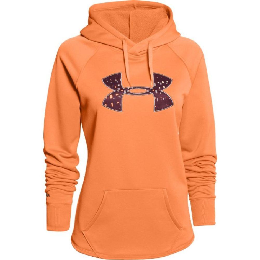 orange under armour hoodie women's