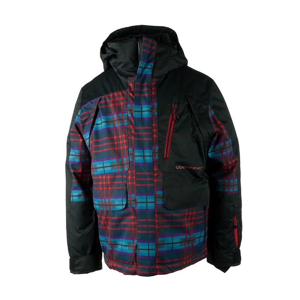 Obermeyer Cast Jacket El Wolf Plaid Teen Boys '