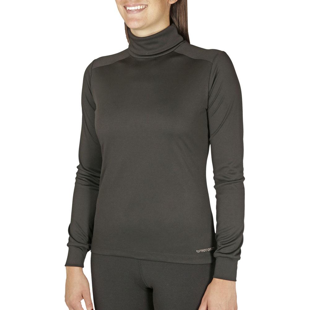 Hot Chillys Peach Solid T- Neck Baselayer Top Women's