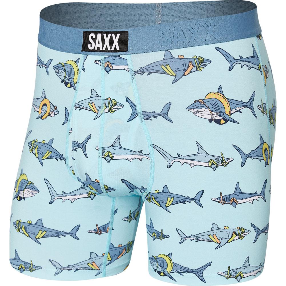 SAXX Ultra Stretch Boxer Briefs - Men's Boxers in Navy Fireworks