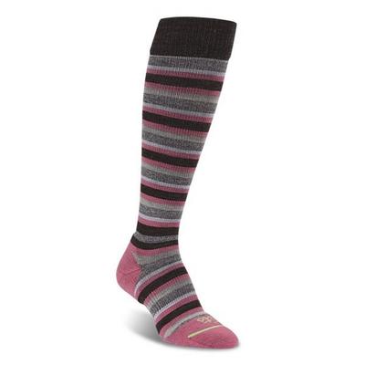 Fit Socks Casual Knee High Socks Wide Stripe Women's