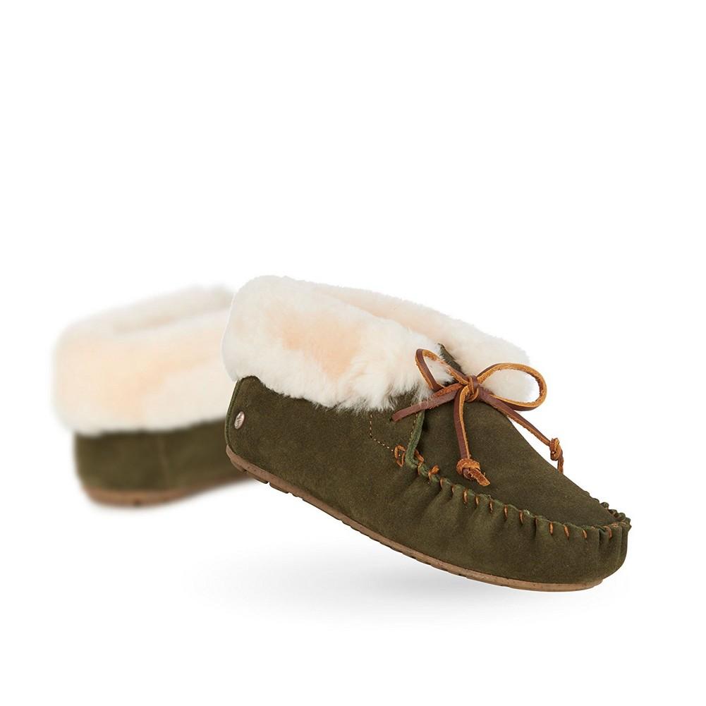 emu moccasin slippers