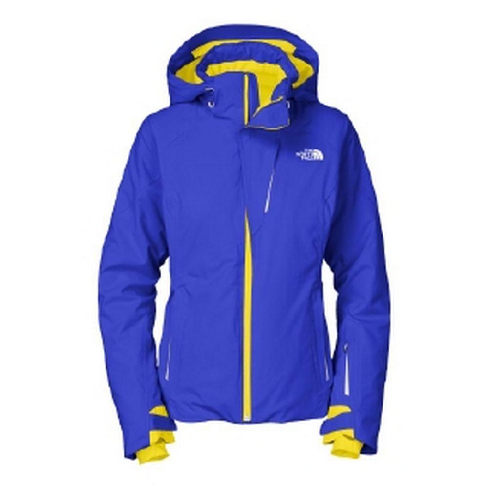 yellow north face women's jacket