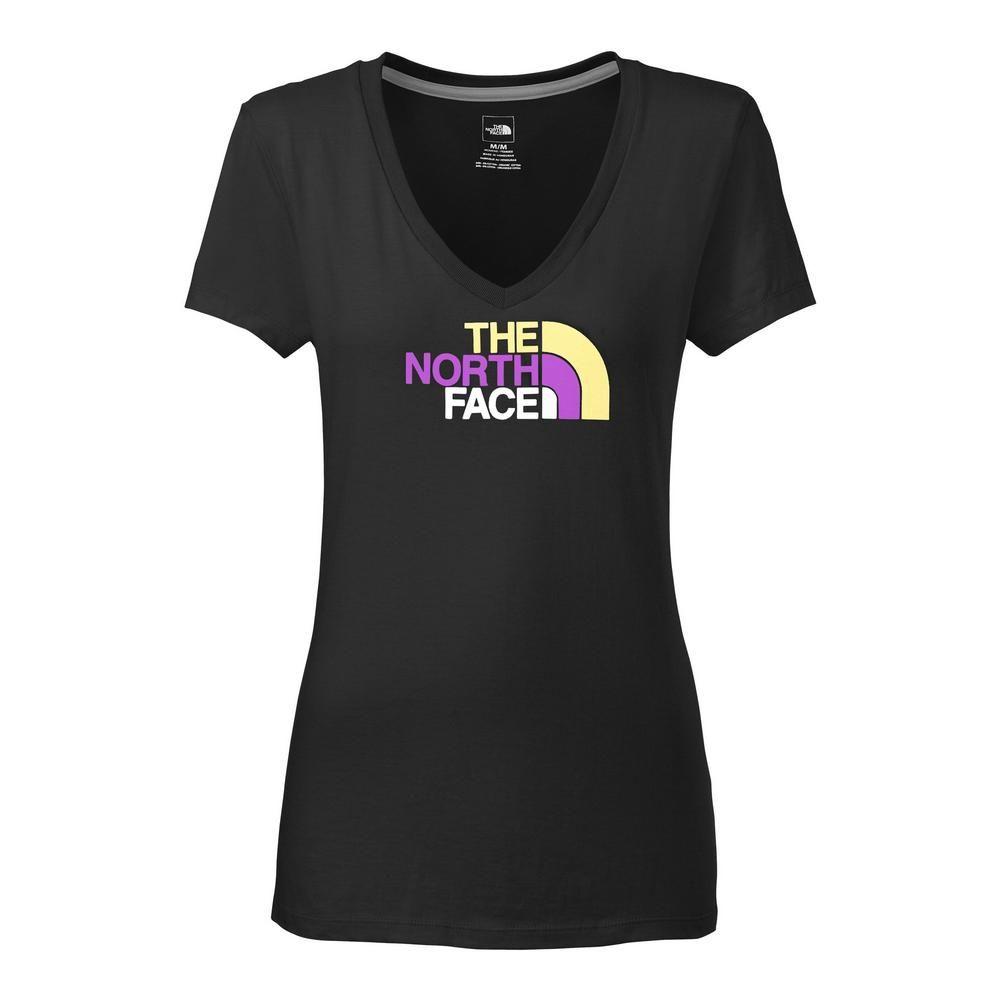  The North Face Short Sleeve Half Dome V- Neck Tee Women's