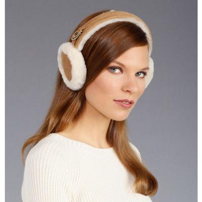 genuine dyed shearling single u earmuff