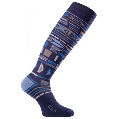 Small Eurosock Standard Zone Ski Socks Navy//Blue