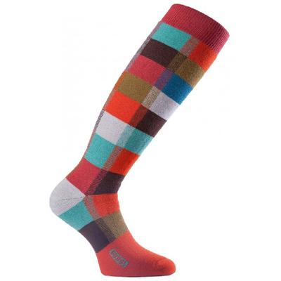 Eurosocks Checkered Medium Weight Over The Calf Sock Women's