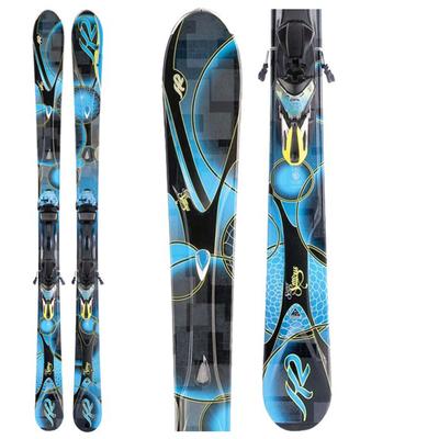 K2 Superstitious Women's Skis - Ers 11.0 Demo Bindings