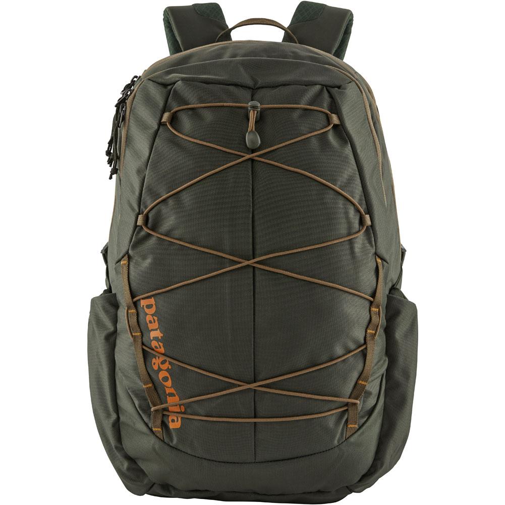 green patagonia backpack
