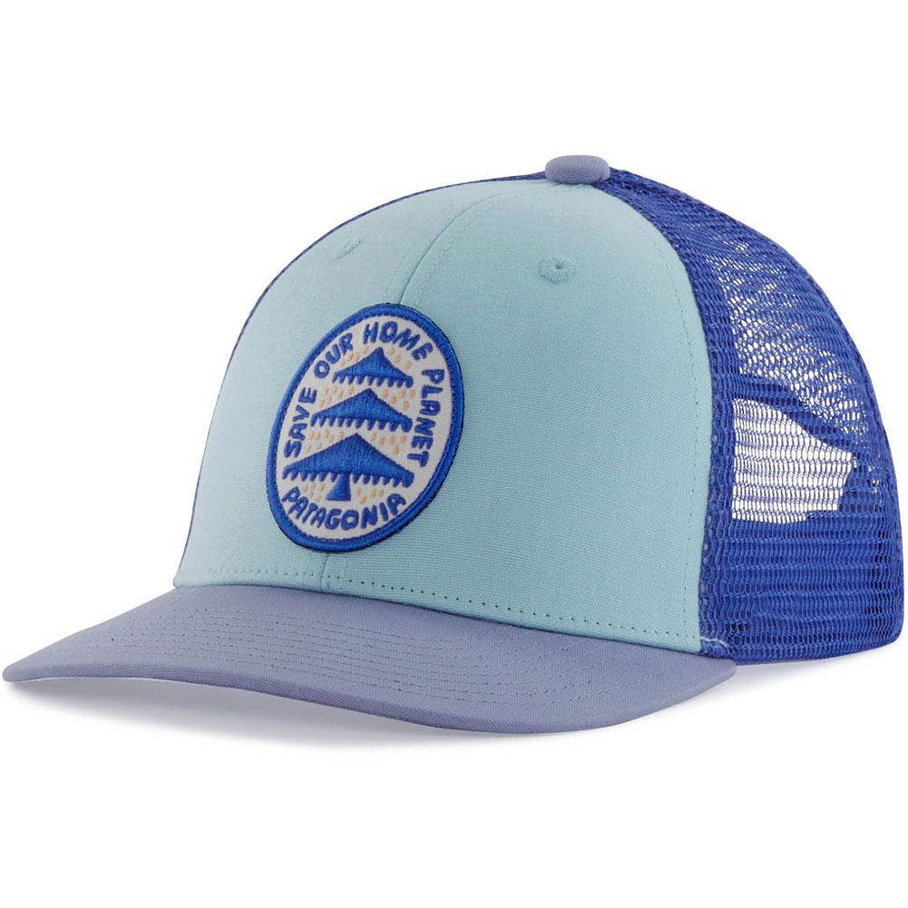 Patagonia Kids Trucker Hat Illustrated Fitz Bear: Fin Blue