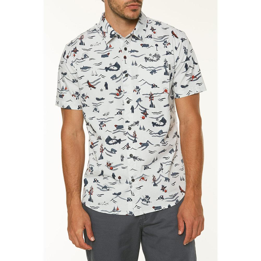 Oneill Squawk Short Sleeve Button Up Shirt Mens