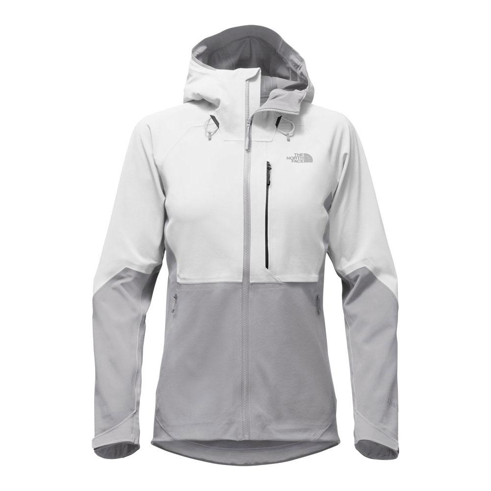 white and grey north face