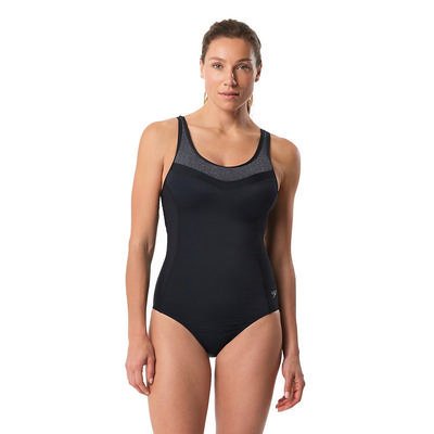 Speedo Precision Pleat Touchback Swimsuit Women's