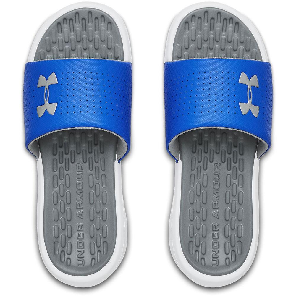 under armour slides blue