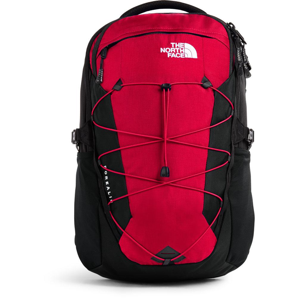 red north face bookbag