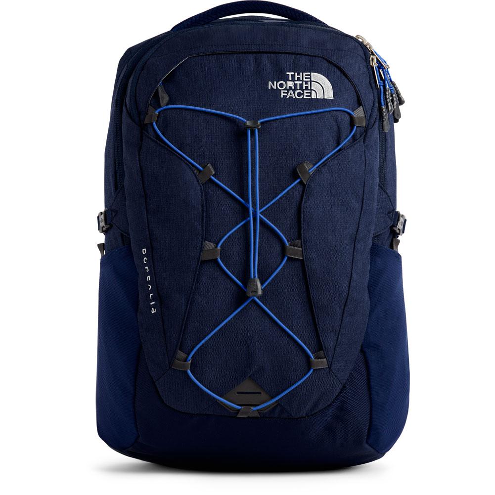 north face blue backpack