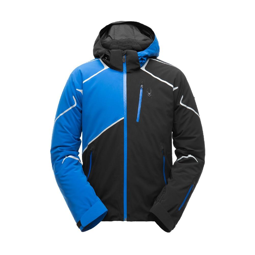 thumbnail interactive-video image 1 of Spyder Men's Bromont Ski Jacket — Waterproof, Insulated, Helmet-Compatible Hood, For Winter Sports 1 of 2