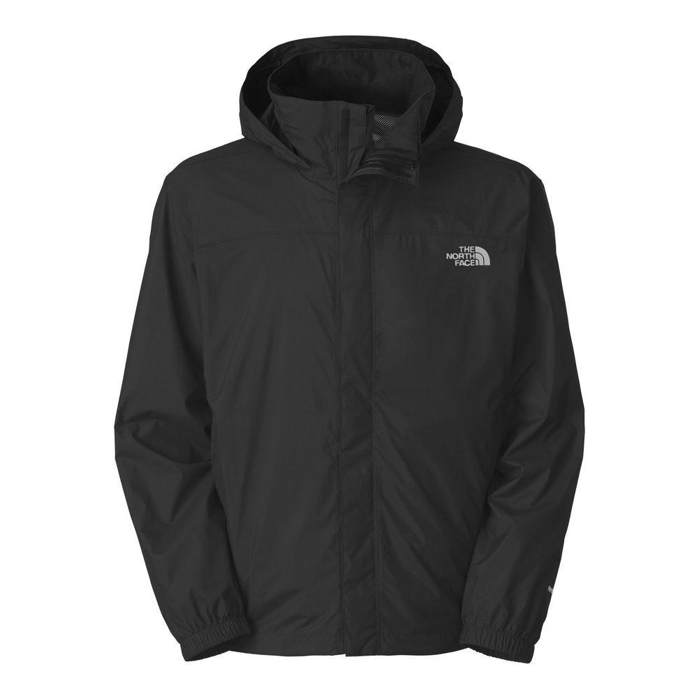 plain black north face jacket