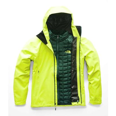 neon green north face jacket