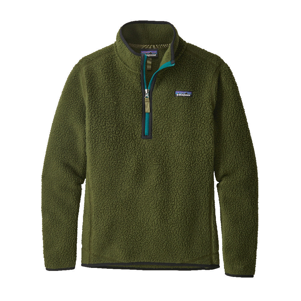 patagonia retro pile fleece half zip