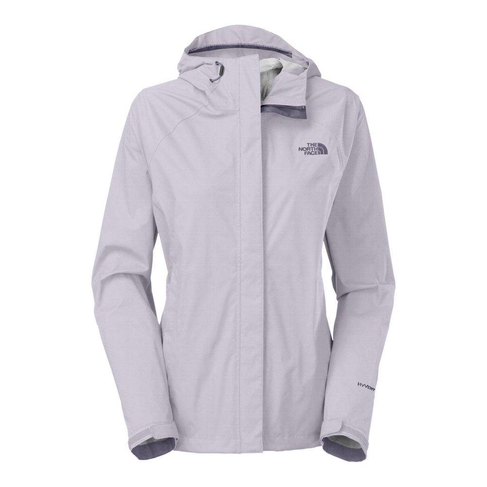 gray north face rain jacket