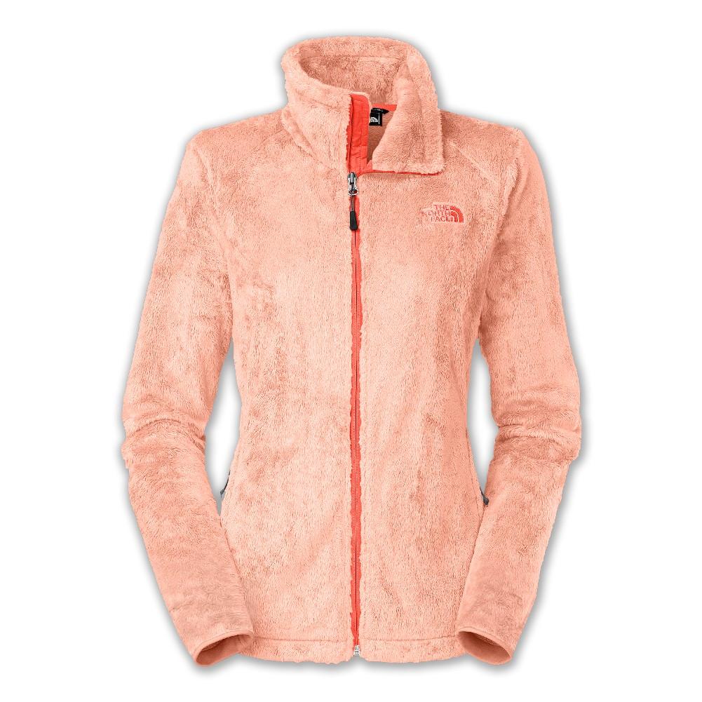 pink fuzzy north face jacket